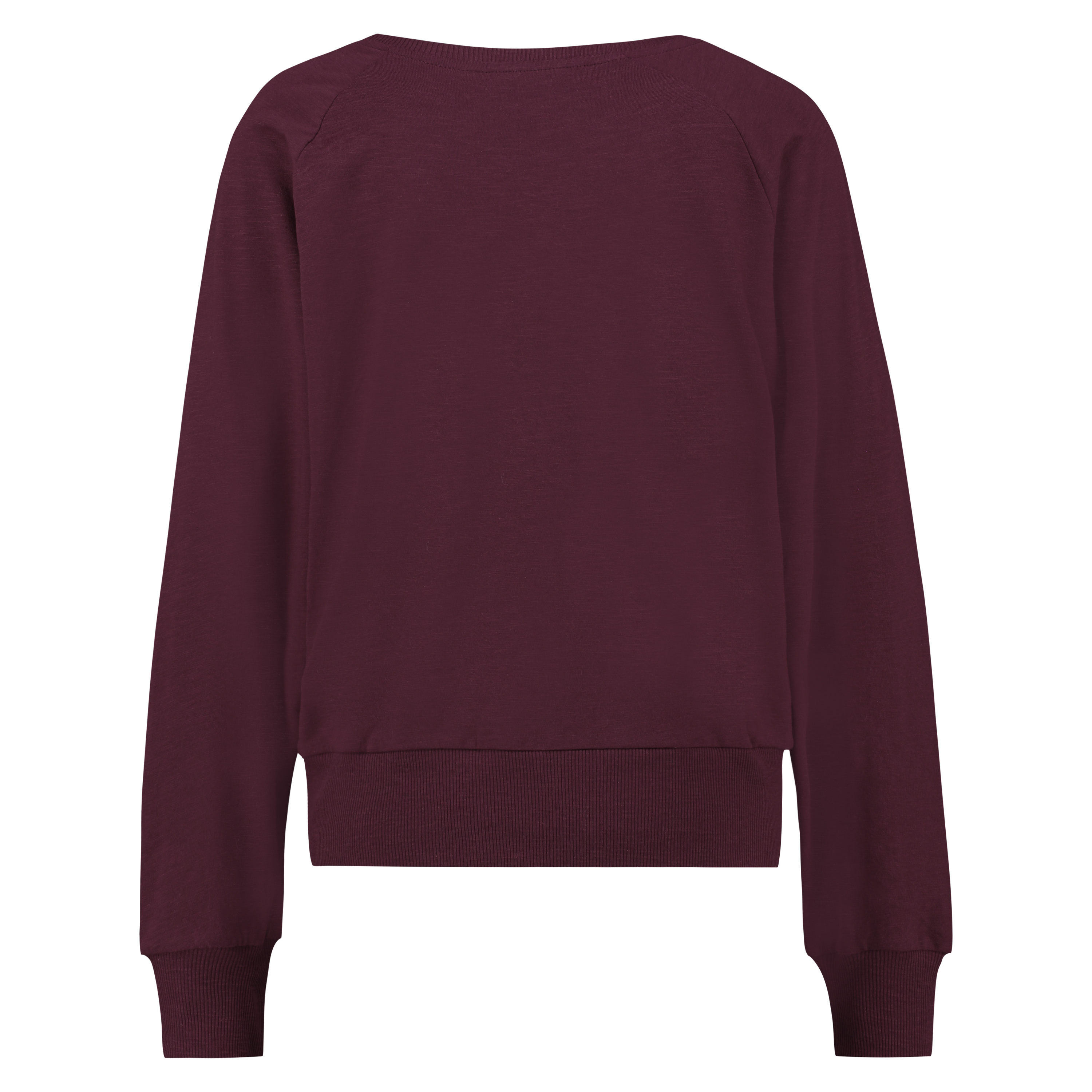 Haut de pyjama &agrave; manches longues coupe ample, Rouge, main